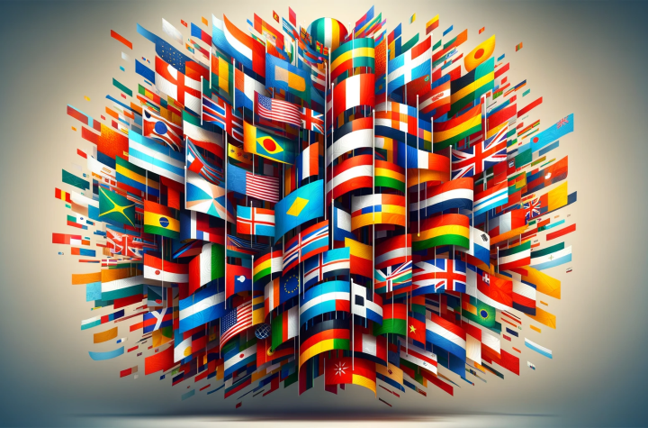 Vibrant flags of the world image