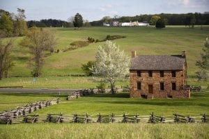 The Stone House at Manassas National Battlefield Park is one of only three intact pre-Civil War buildings remaining. Sitting at the intersection of Sudley Road and Warrenton Turnpike, the intersection controlled the battlefield. Both sides used it as a hospital for the wounded in both the "First and Second Battle of Manassas." Virginia Tourism Corporation, www.Virginia.org