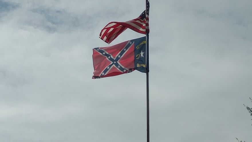 Confederate flag montgomery over firestation